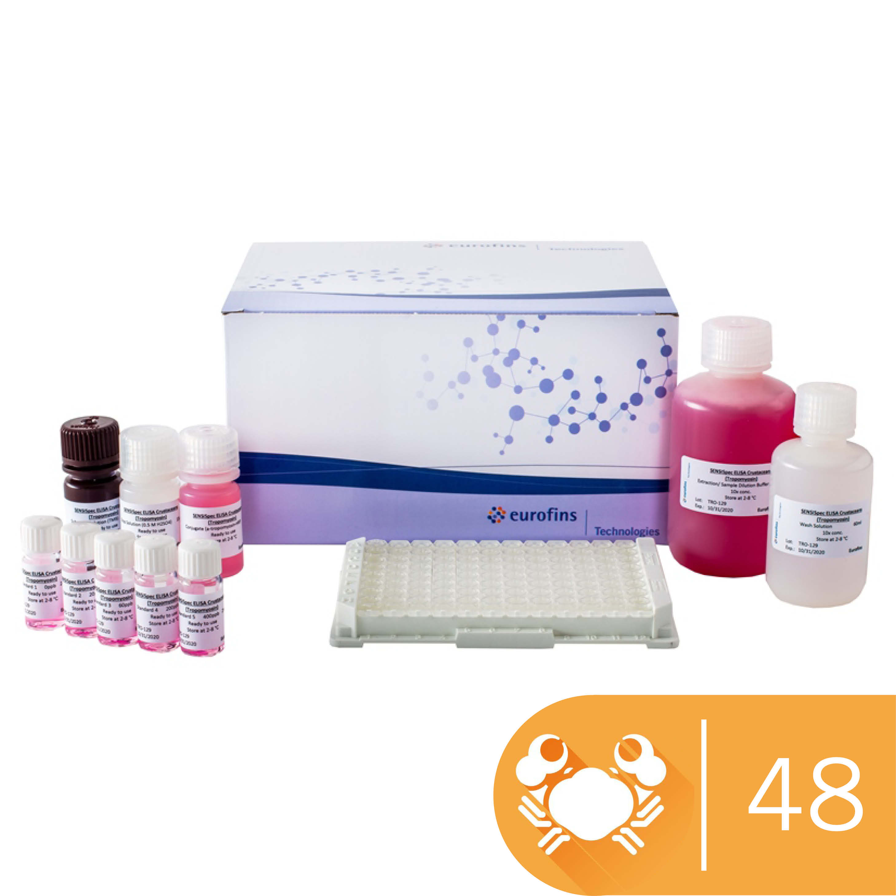 SENSISpec ELISA Crustaceans (Tropomyosin) 48 Wells